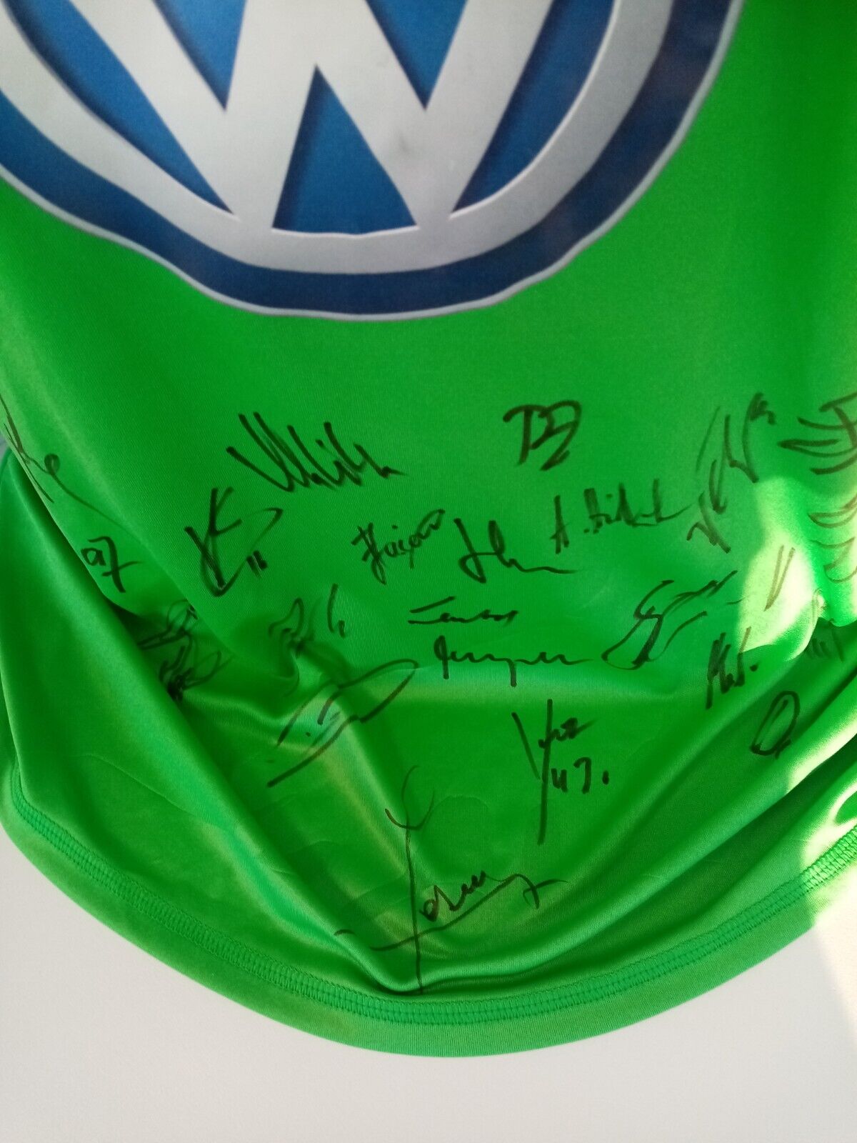VFL Wolfsburg Trikot 2012/2013 Teamsigniert COA Autogramm Adidas Bundesliga XL