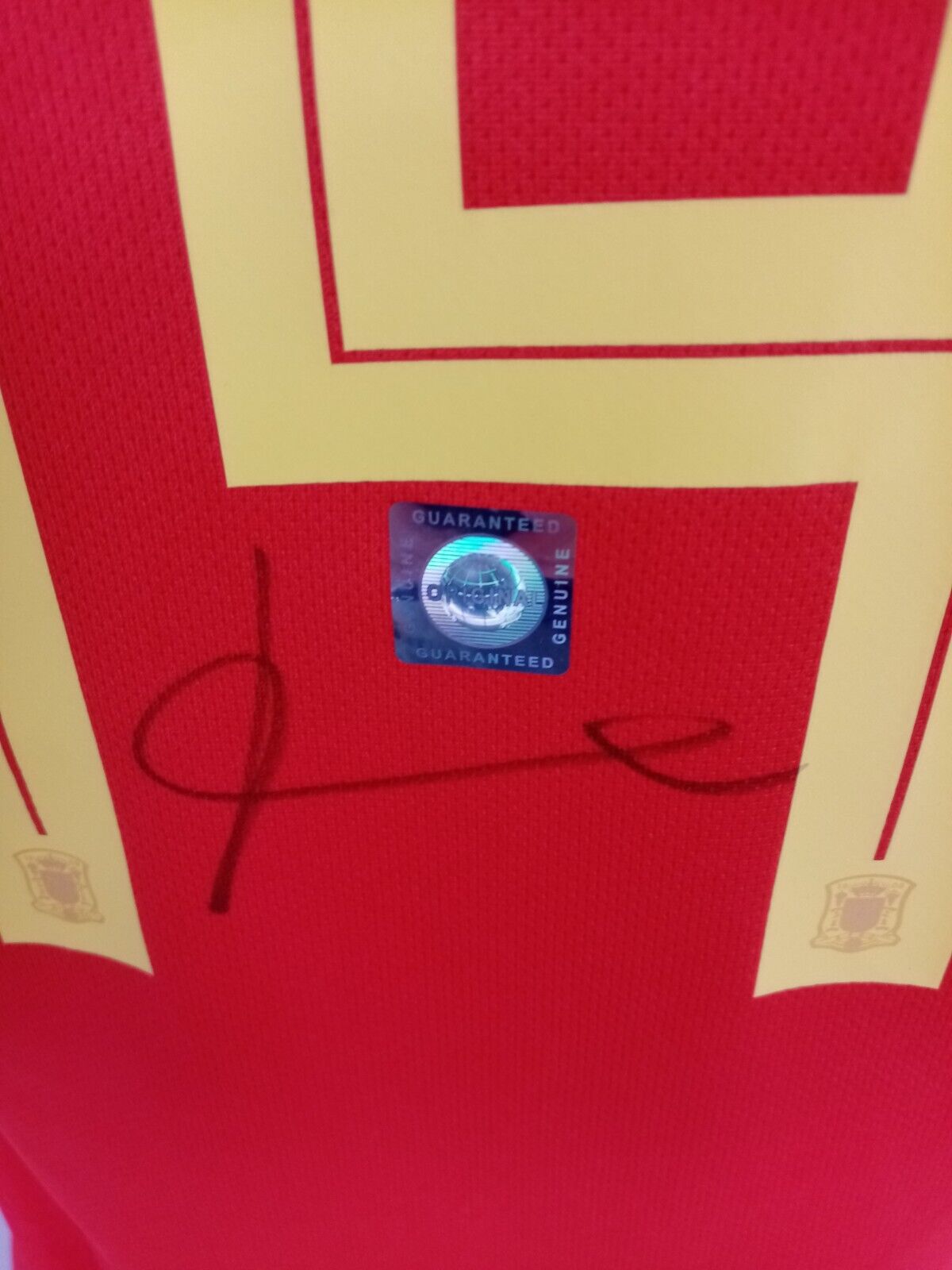 Spanien Damen Trikot Juan Bernat signiert Autogramm Fußball Adidas Neu Espana M