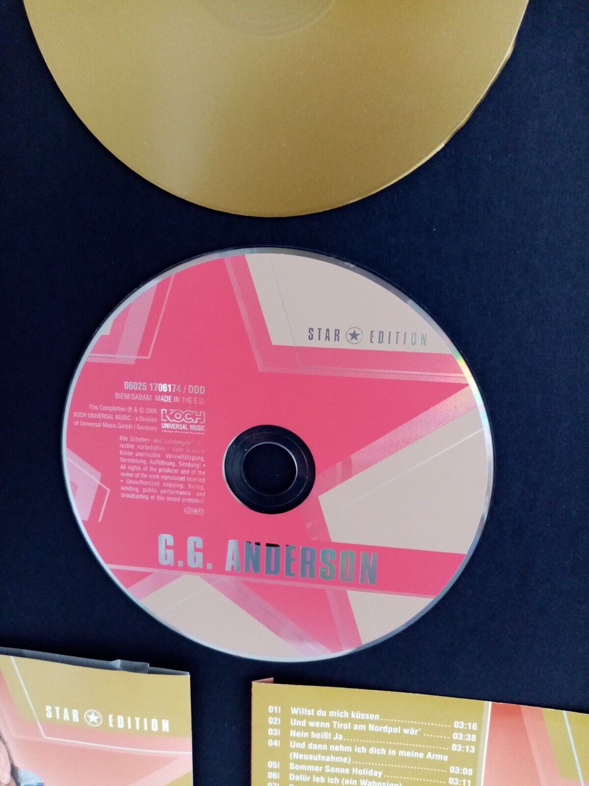 CD / Rohling G. G. Anderson signiert + Album im Rahmen Autogramm Musik Schlager