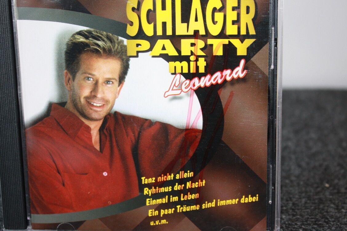 CD, Leonard signiert, Schlagerparty mit Leonard, Musik, Deutsch, Singen Schlager