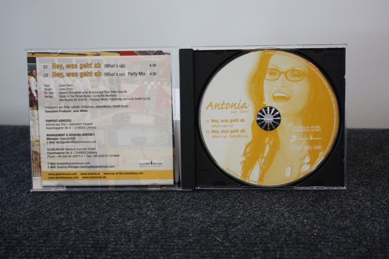 CD, Antonia signiert, Antonia aus Tirol, Hey, was geht ab, Musik, Charts, Singen