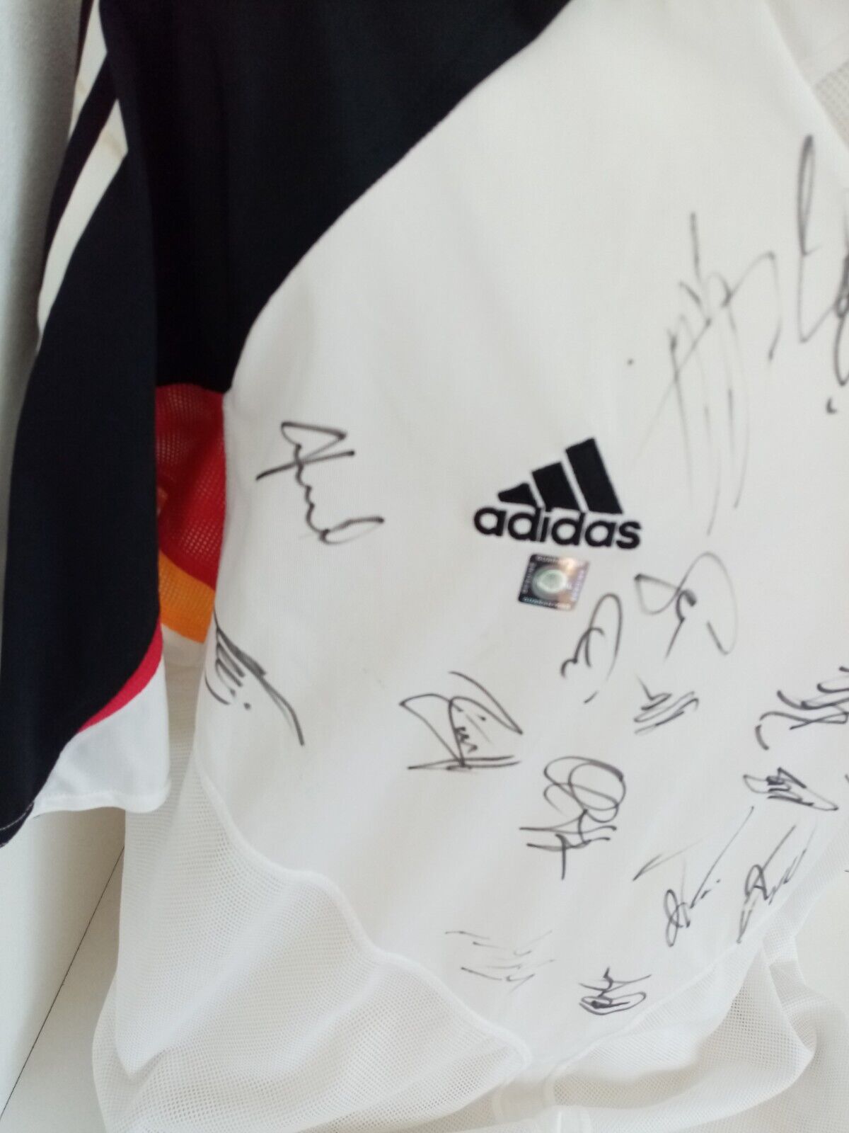 Deutschland Trikot EM 2004 Teamsigniert DFB Fußball Autogramm Adidas COA Euro XL