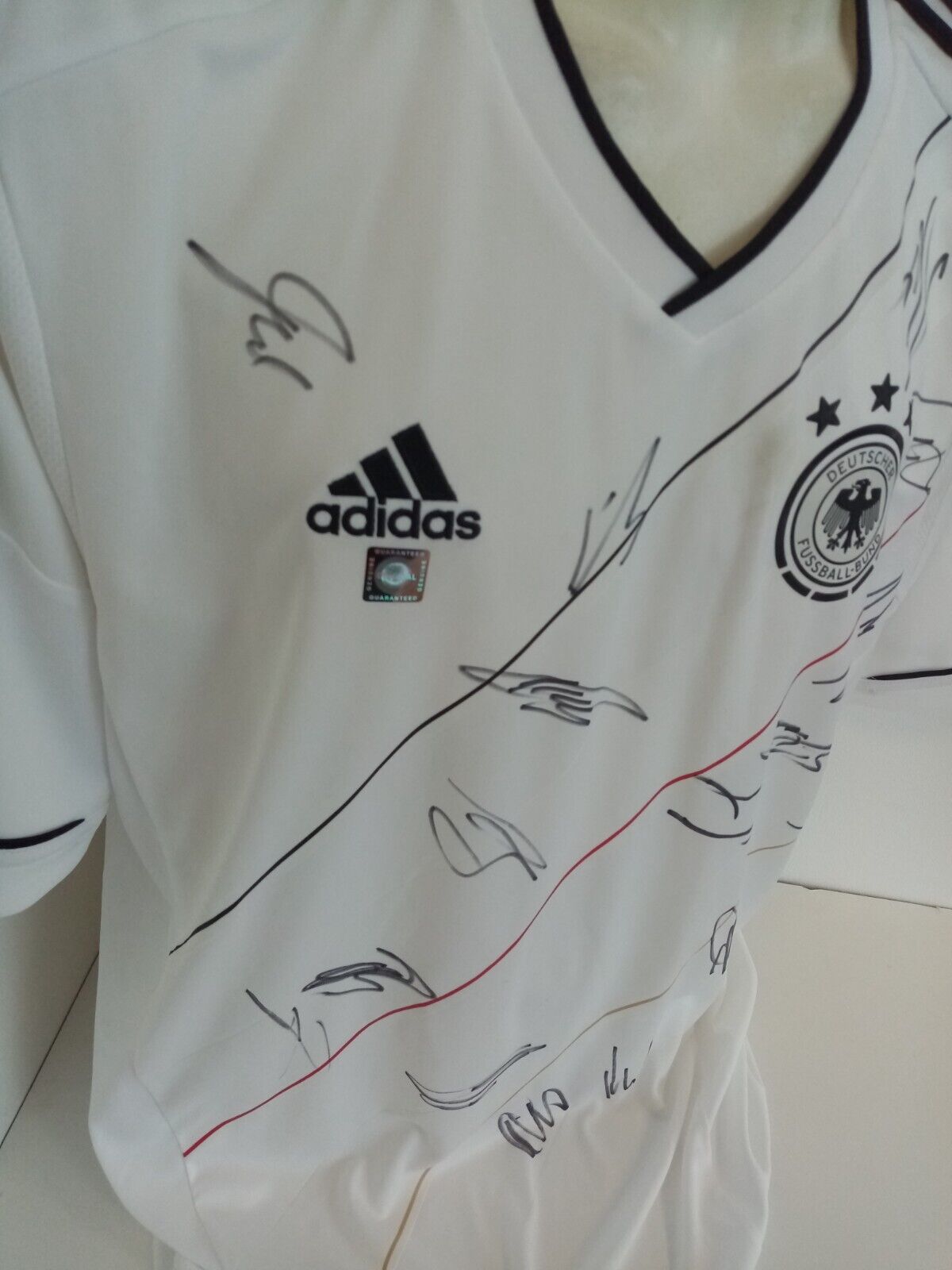 Germany jersey EM 2012 team signed autograph football DFB Euro Adidas Coa XL