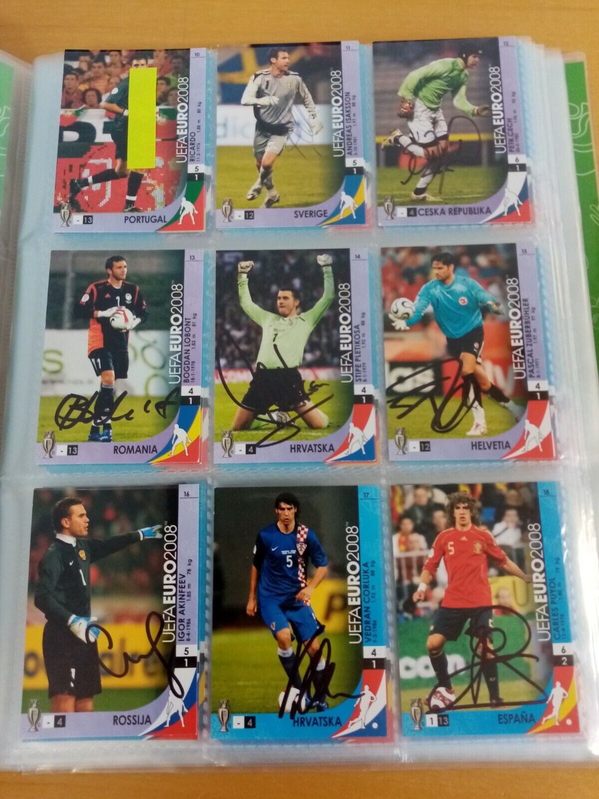 166 signierte Trading Cards Euro 2008 Fußball, Panini, Sammeln, Karten Autogramm