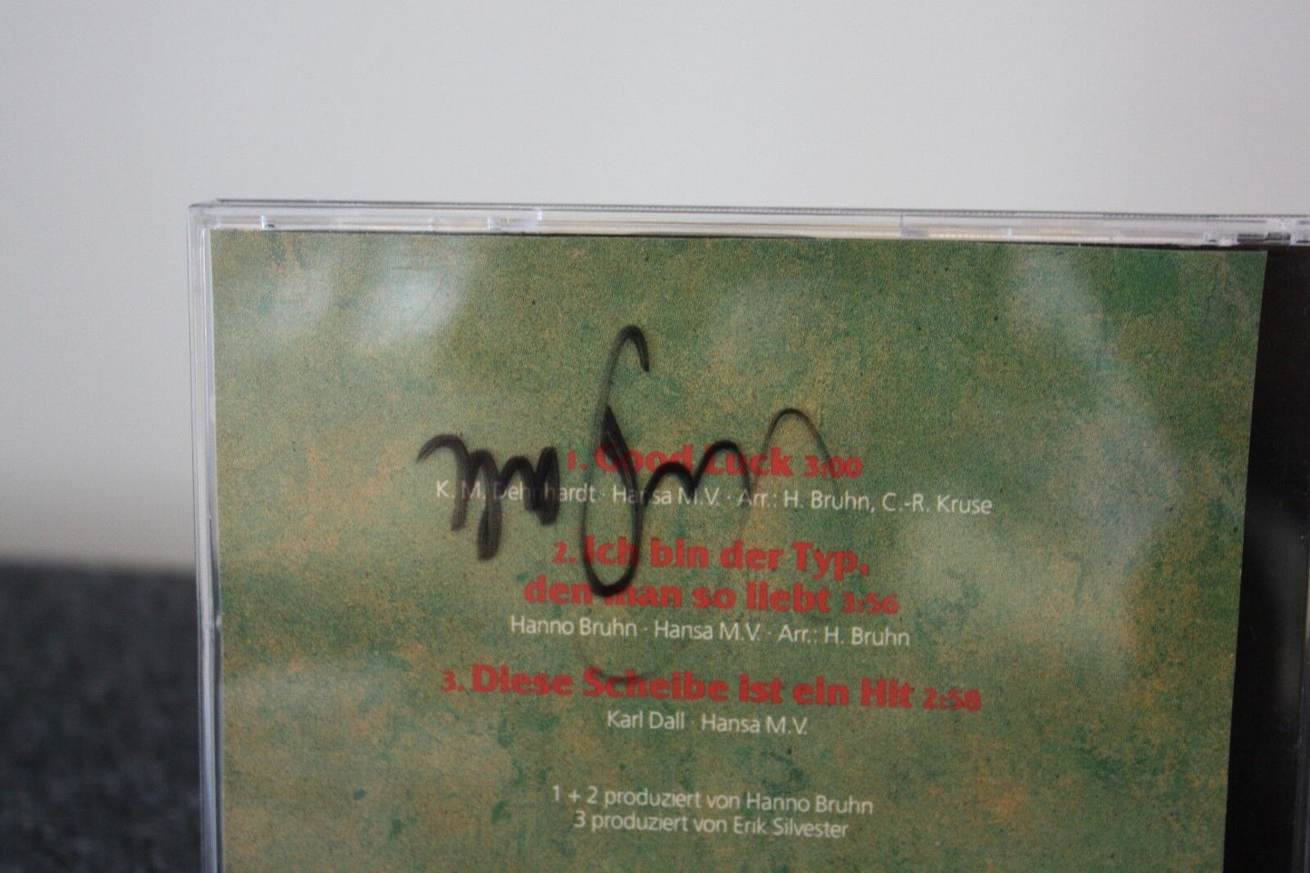 CD, Karl Dall signiert, GOOD LUCK, Musik, Autogramm, Singen, Song, Fernsehen