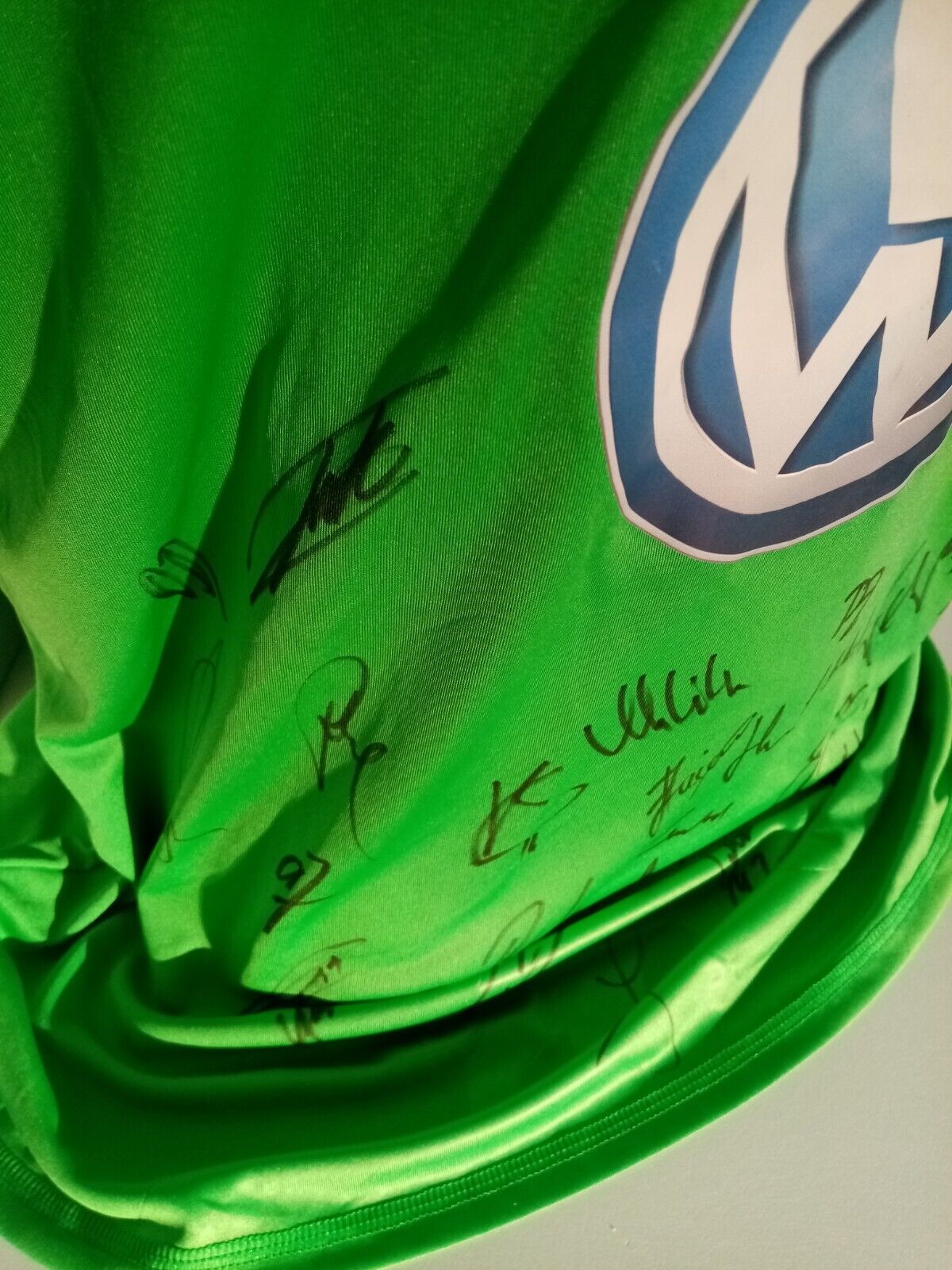 VFL Wolfsburg Trikot 2012/2013 Teamsigniert COA Autogramm Adidas Bundesliga XL