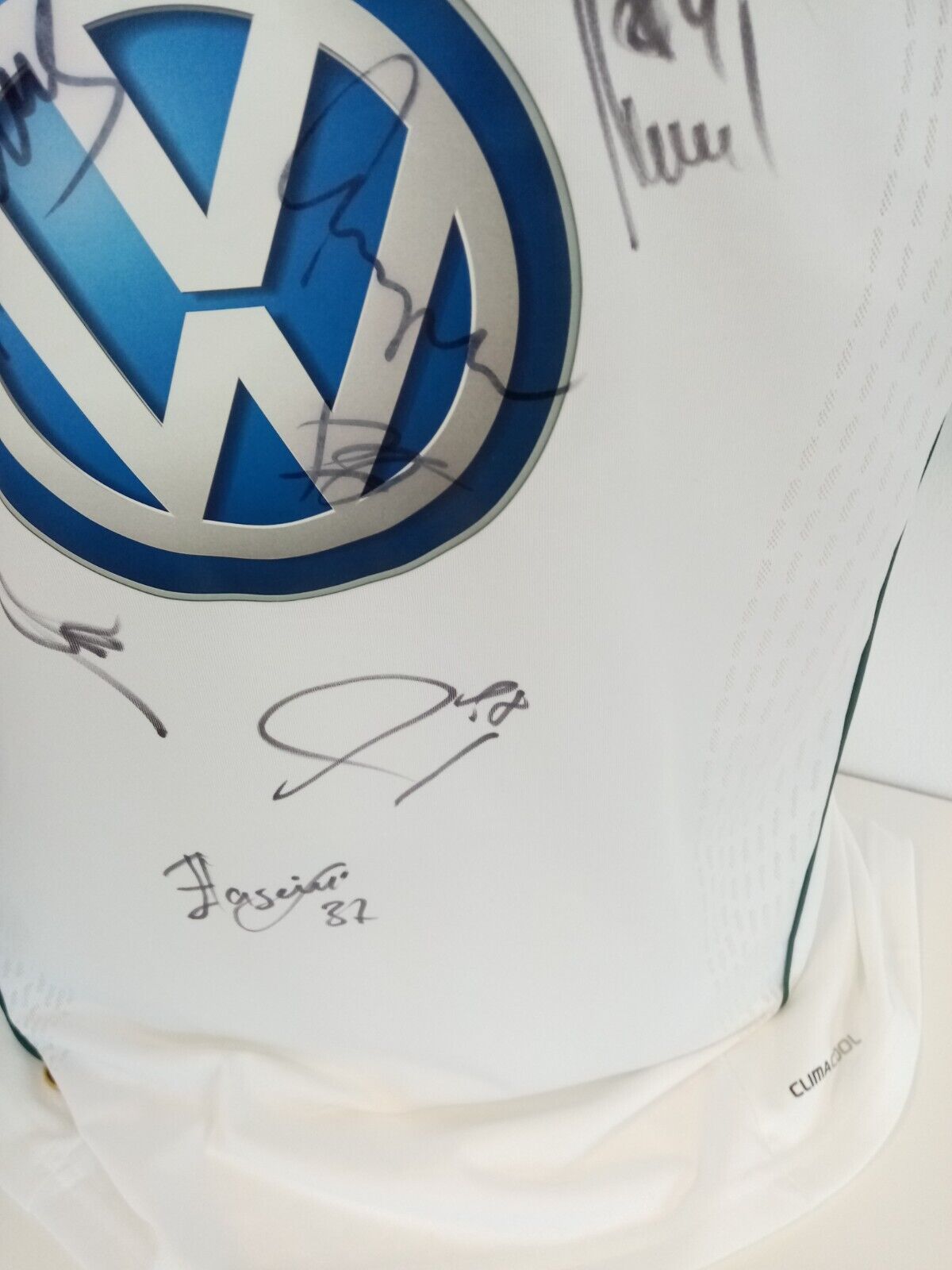 VFL Wolfsburg Trikot 10/11 Teamsigniert Autogramm Fußball Adidas Bundesliga M