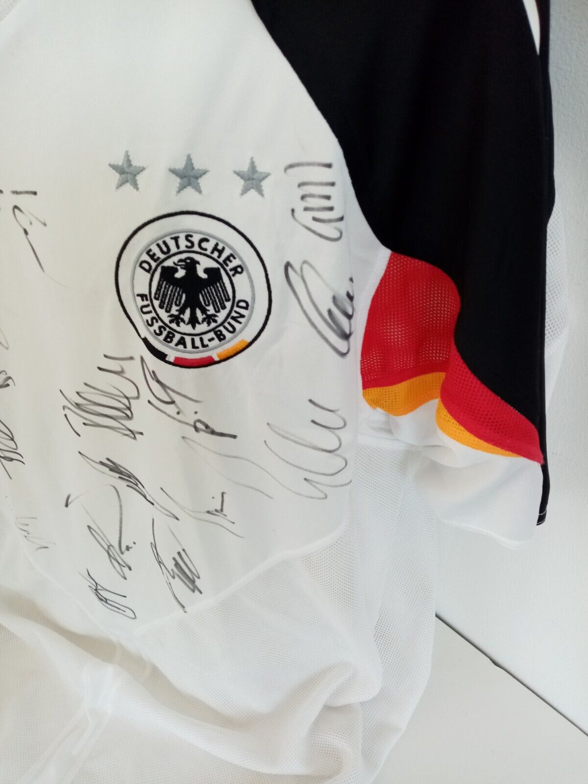 Deutschland Trikot EM 2004 Teamsigniert DFB Fußball Autogramm Adidas COA Euro XL