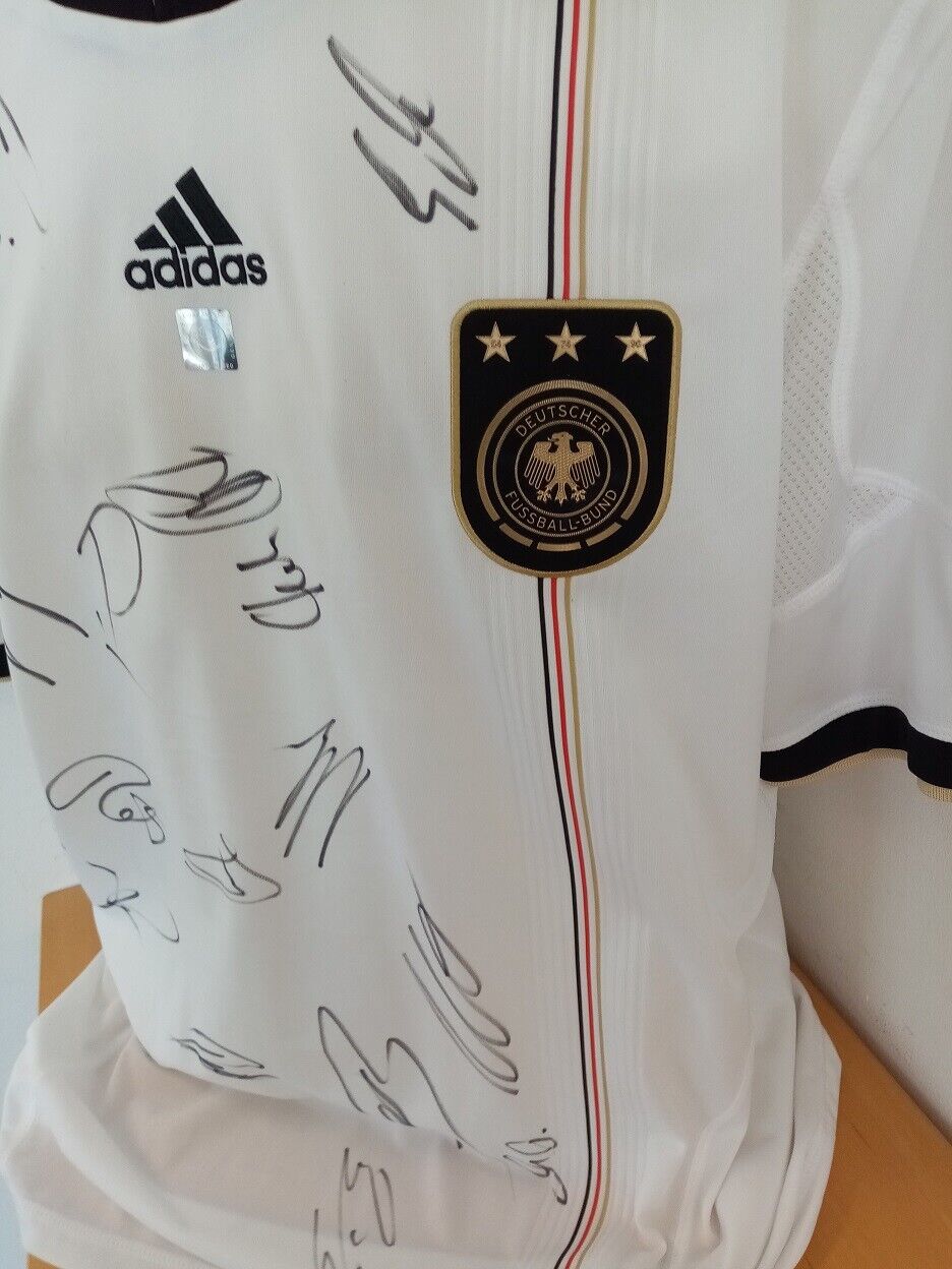 Deutschland Trikot WM 2010 Teamsigniert Autogramm Fußball DFB Adidas Größe XL