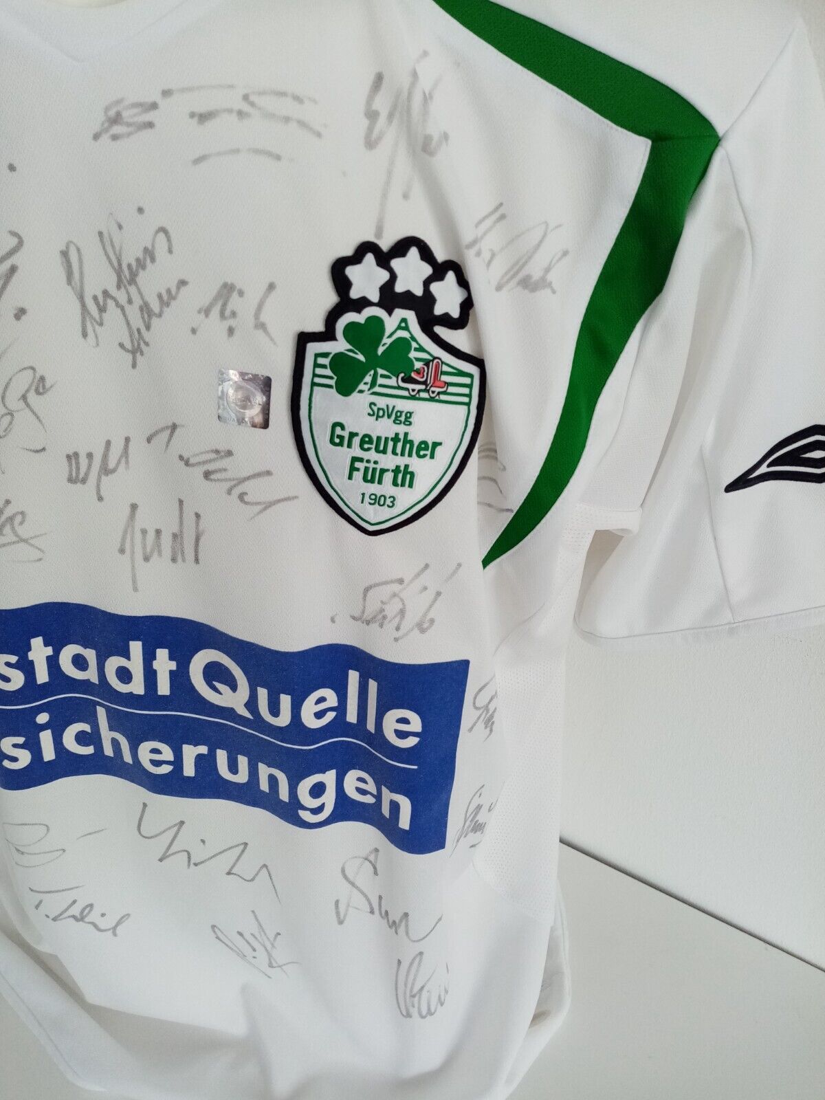 Greuther Fürth Trikot 2006/0207 Teamsigniert Autogramm Fußball Umbro Neu COA L