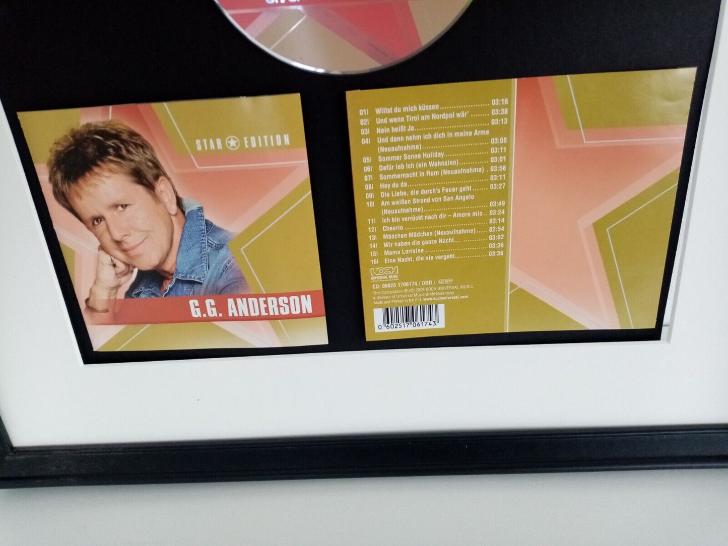 CD / Rohling G. G. Anderson signiert + Album im Rahmen Autogramm Musik Schlager