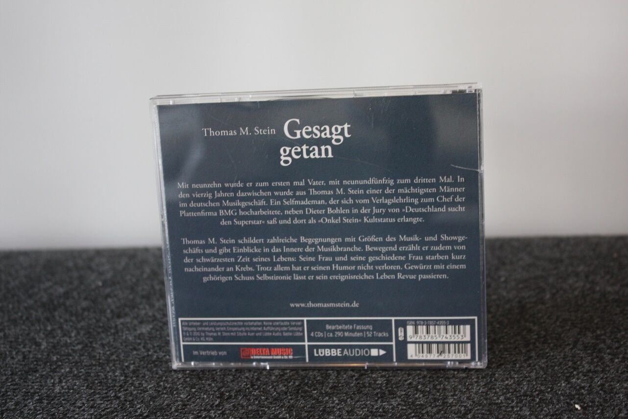 CD, Thomas M. Stein signed, said, music, audiobook, autograph, collect