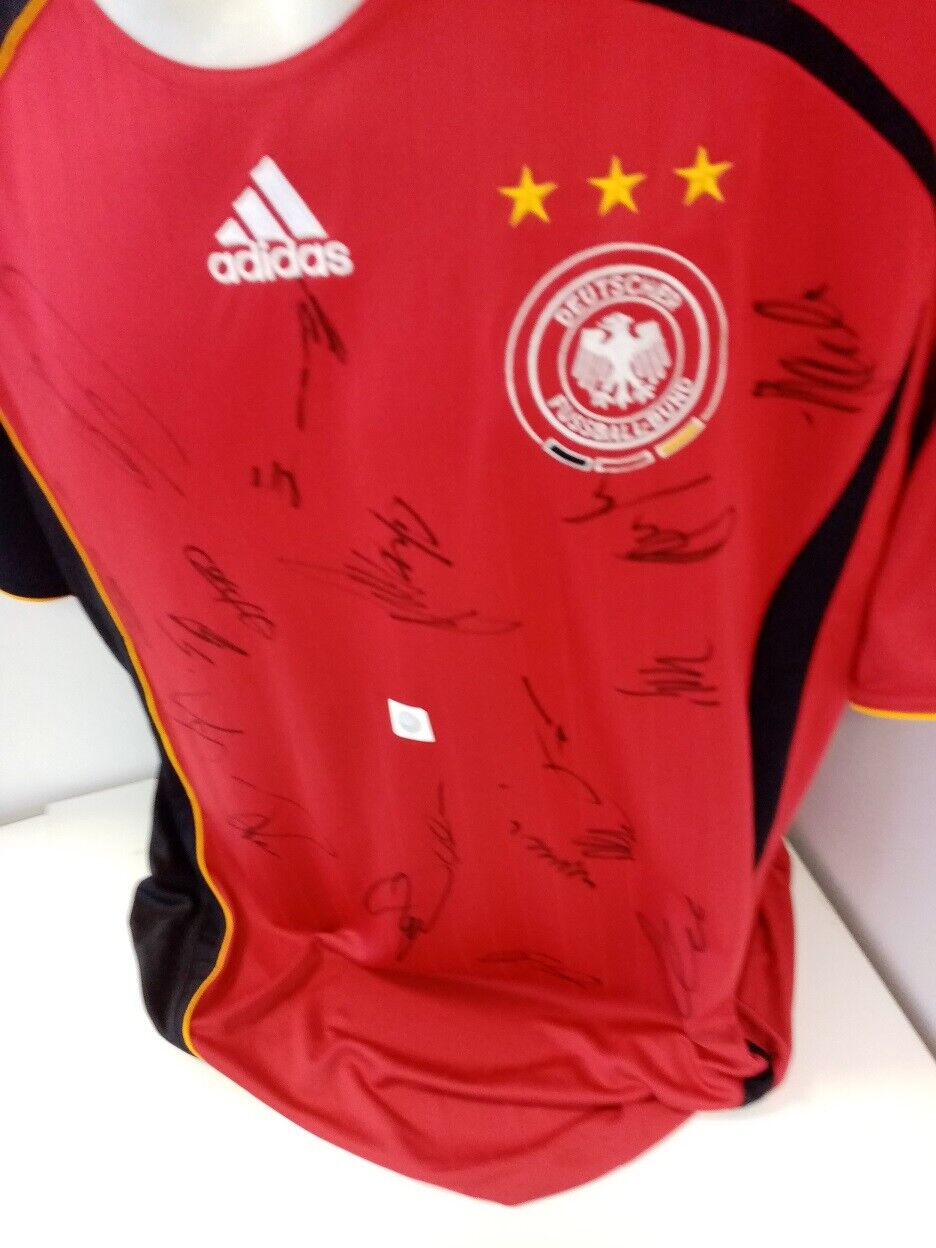Deutschland Trikot WM 2006 Teamsigniert Autogramm Fußball DFB Adidas COA XL