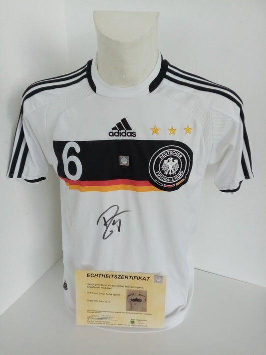 Deutschland Trikot Simon Rolfes signiert DFB Autogramm Fußball Adidas EM2008 176