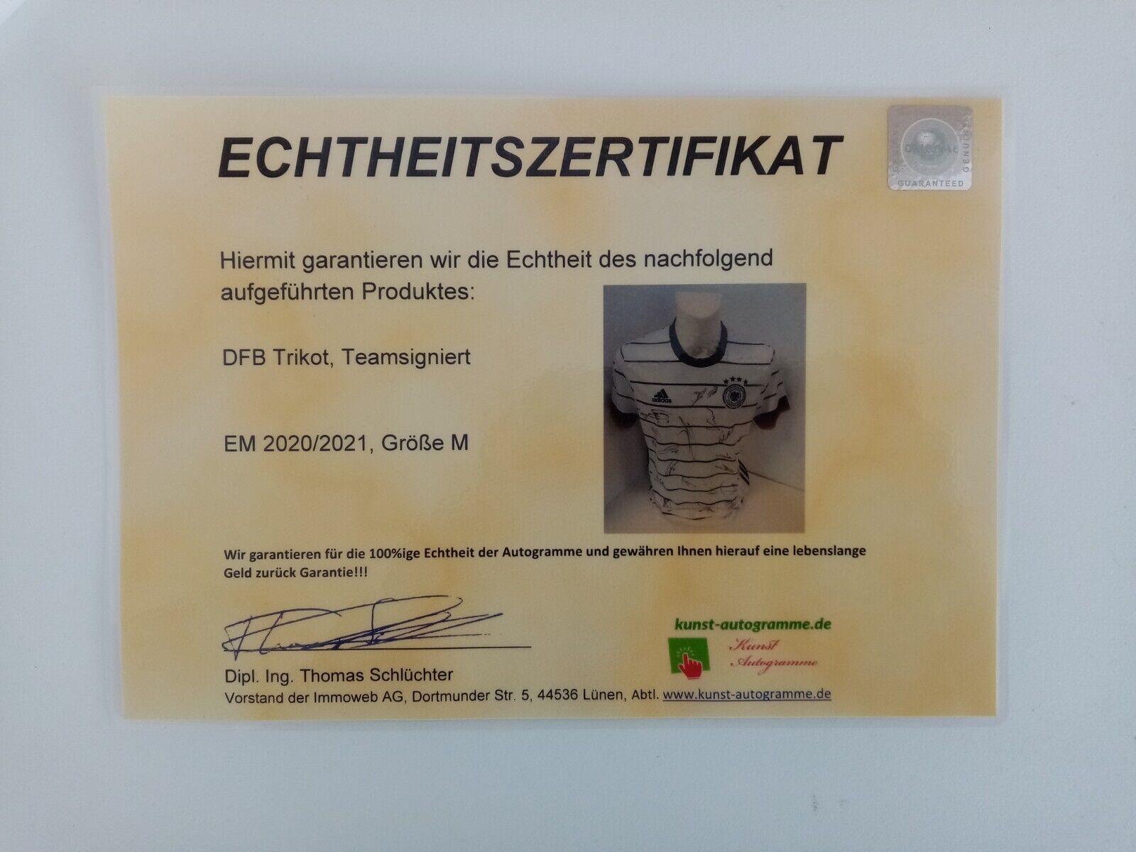 Deutschland Trikot EM 2020 2021 Teamsigniert DFB Fußball Autogramm Adidas Neu M