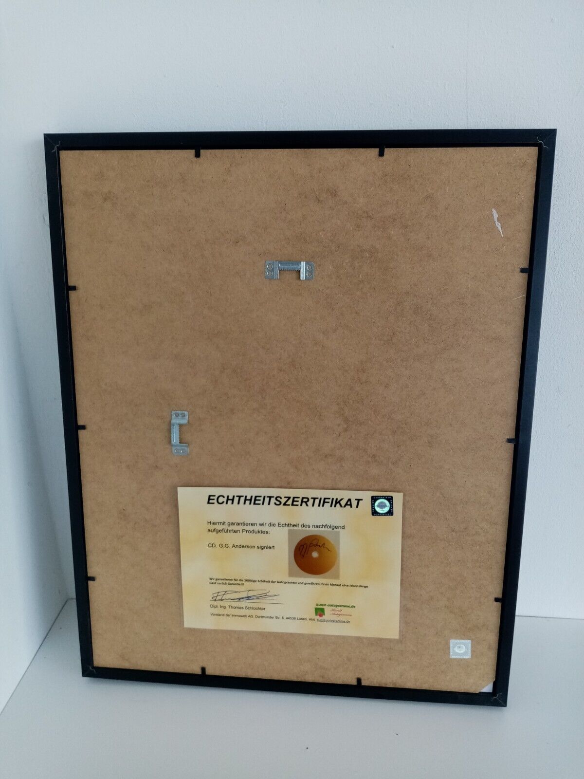 CD / Rohling G. G. Anderson signiert + Album im Rahmen Autogramm Musik Schlager