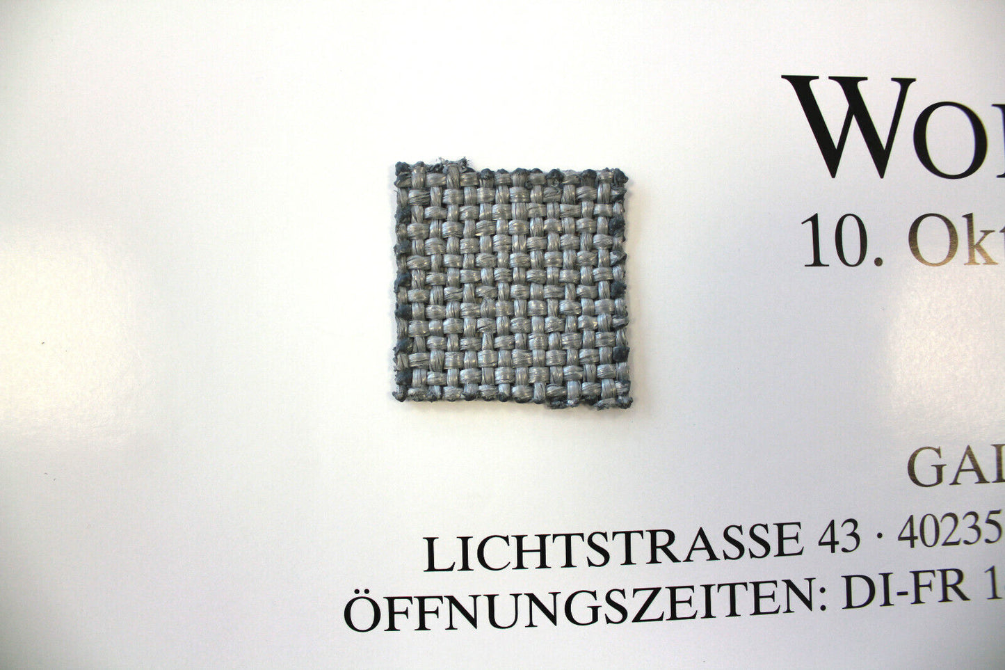 Christo und Jeanne Claude handsignierter Kunstdruck + Original Stoff vom Reichstag