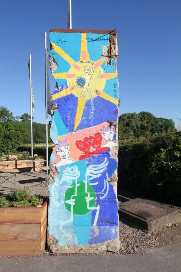 Kiddy Citny painted Berlin Wall - real wall element segment