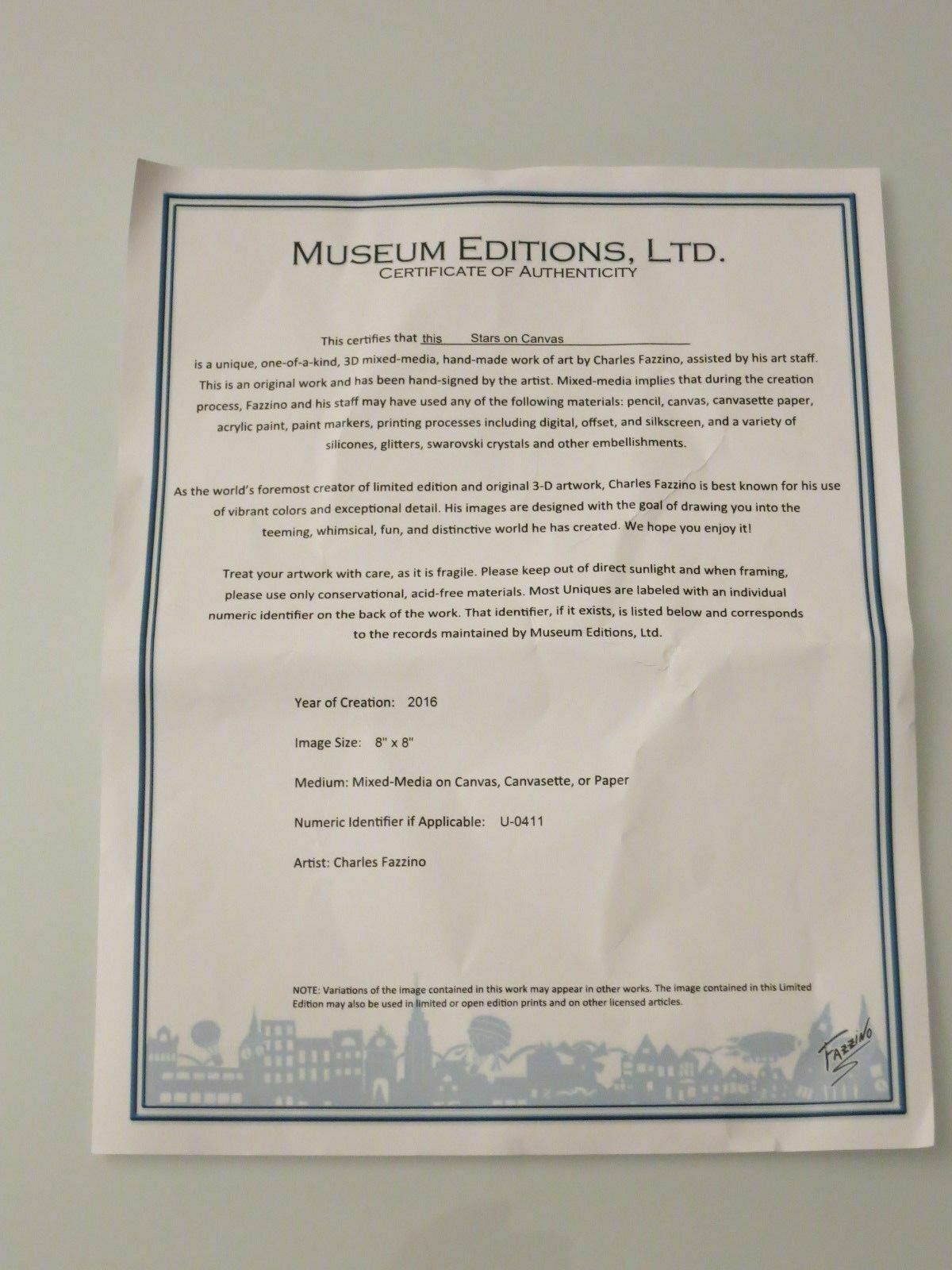 Charles Fazzino "Stars on Canvas" Unikat - Gemälde - kein Kunstdruck