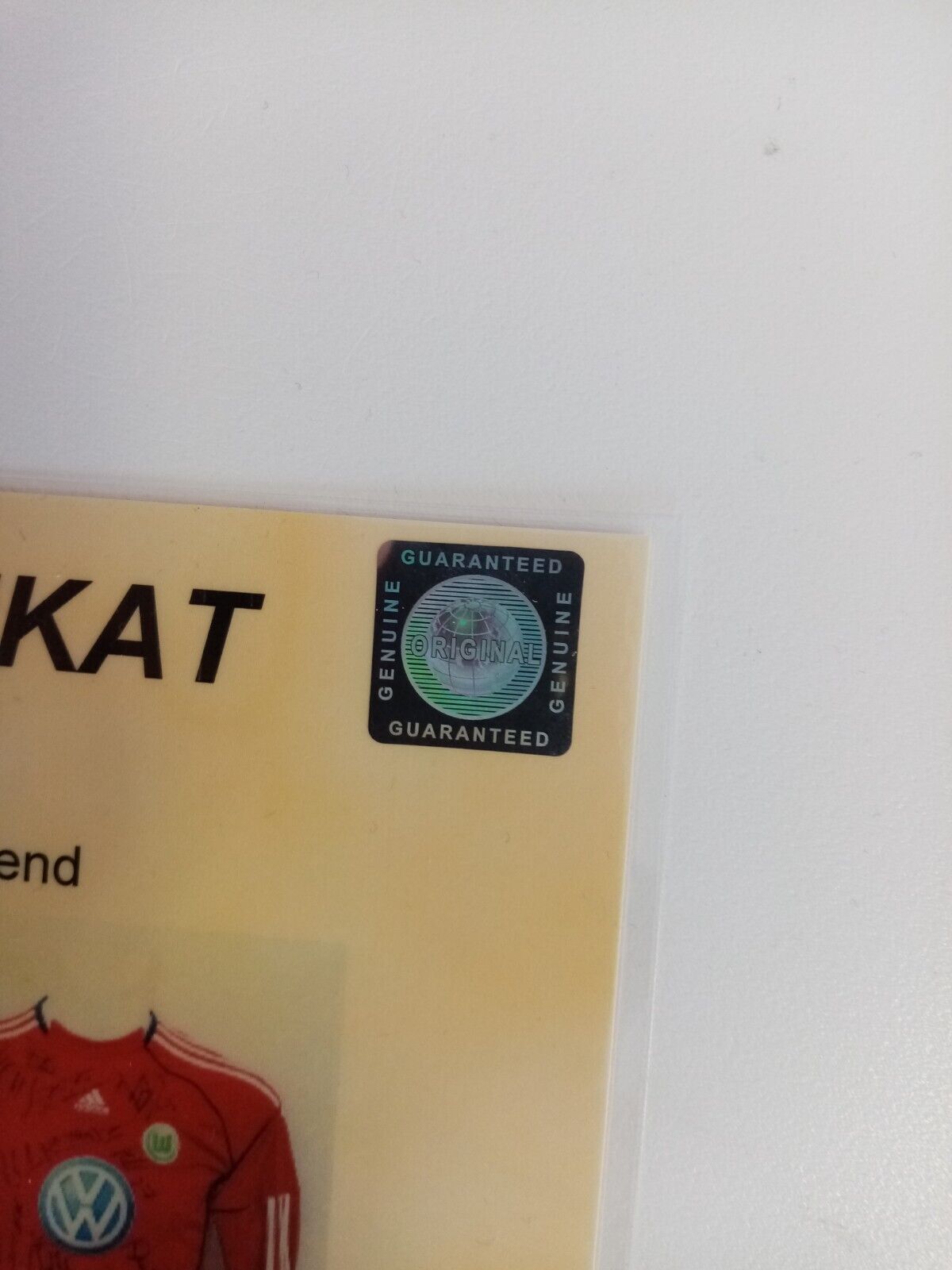 VFL Wolfsburg Torwart Trikot 2013/2014 Teamsigniert Adidas Bundesliga Wölfe 152