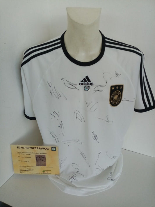 Deutschland Trikot WM 2010 Teamsigniert Autogramm Fußball DFB Adidas Neu COA XL