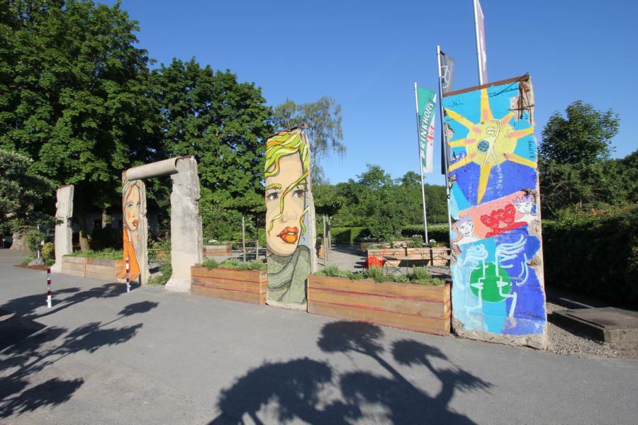 Kiddy Citny painted Berlin Wall - real wall element segment