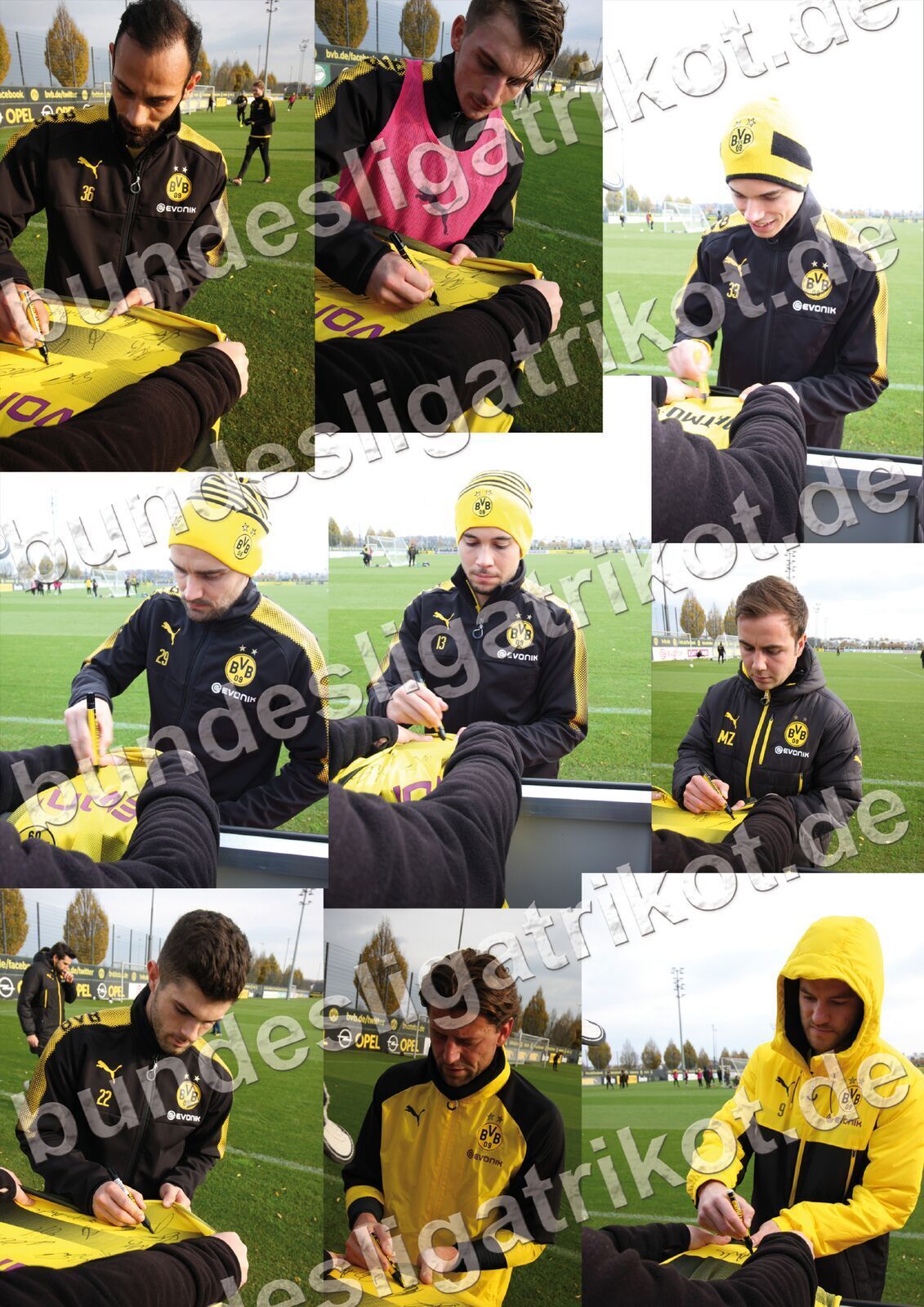 BVB jersey 03/04 team signed Borussia Dortmund Autogram Signature GOOOL XL