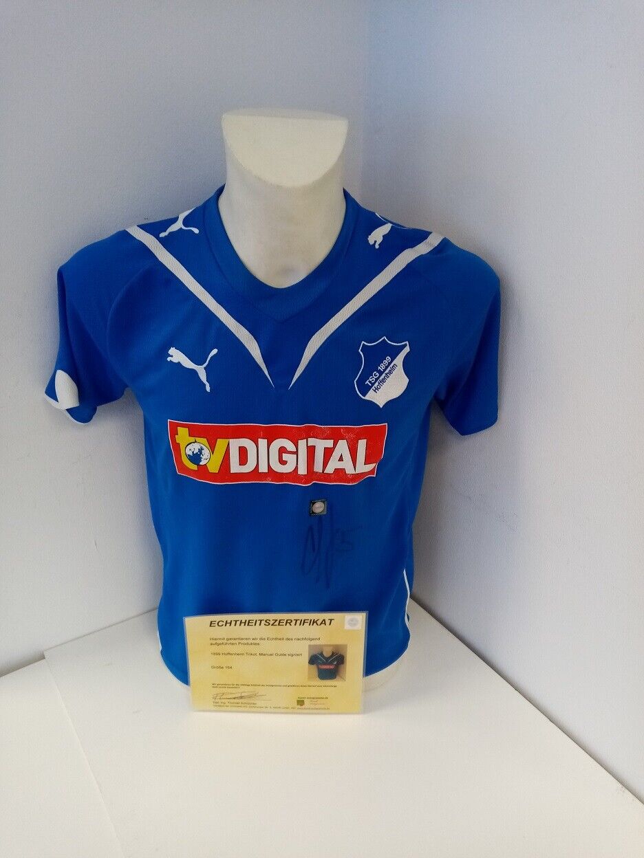TSG 1899 Hoffenheim Trikot Gulde signiert Autogramme Bundesliga Fußball Puma 164