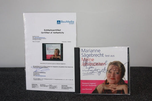 CD, Marianne Sägebrecht signiert, Meine Jahreszeiten, Autogramm, Film, Fernsehen