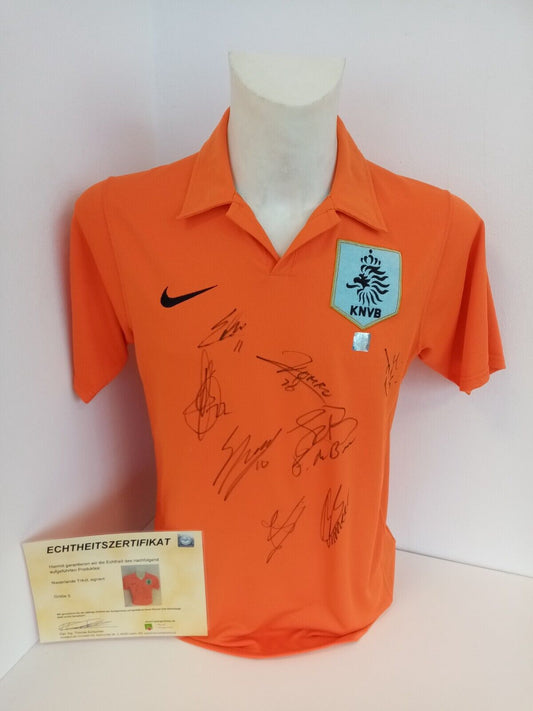 Niederlande Trikot signiert Holland Autogramm Fußball COA Unterschrift Nike S