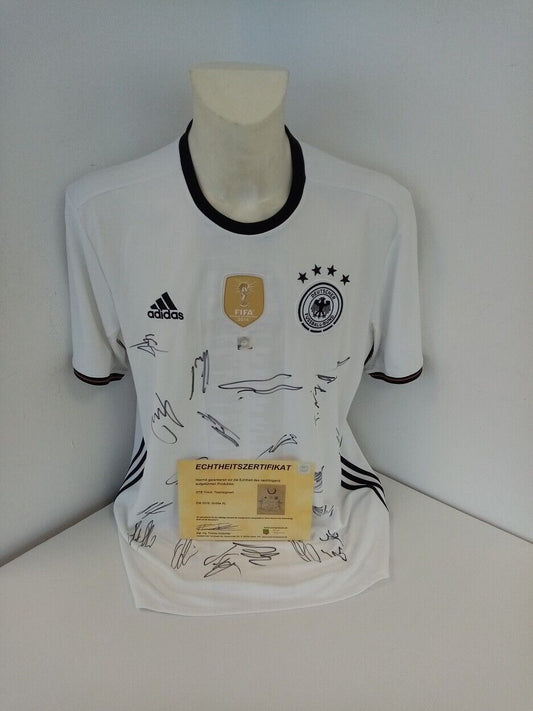 Deutschland Trikot EM 2016 Teamsigniert Autogramm Fußball DFB Adidas Neu COA XL