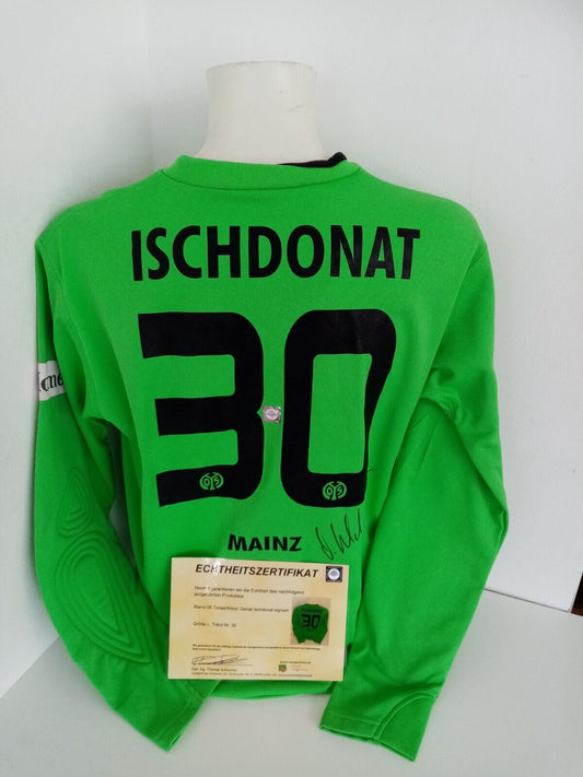 FSV Mainz 05 Torwarttrikot Ischdonat signiert Bundesliga Trikot Nike Autogramm L