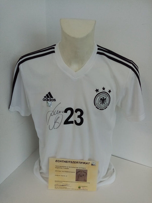 Deutschland Trikot Timo Hildebrand signiert DFB Unterschrift Adidas Autogramm M
