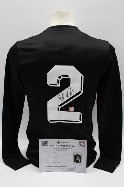 Deutschland Trikot Berti Vogts signiert Autogramm zertifiziert XS