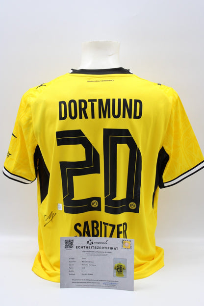 Borussia Dortmund Trikot Marcel Sabitzer signiert Autogramm zertifiziert L