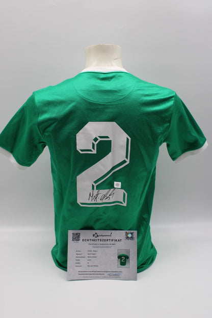 Deutschland Trikot Berti Vogts signiert Autogramm zertifiziert S