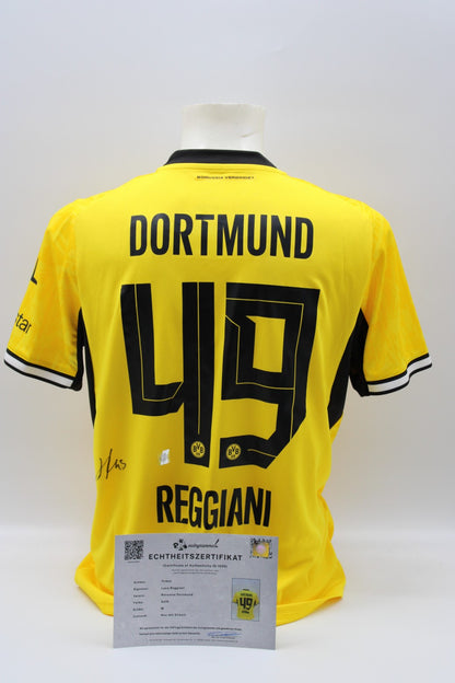 Borussia Dortmund Trikot Luca Reggiani signiert Autogramm zertifiziert M