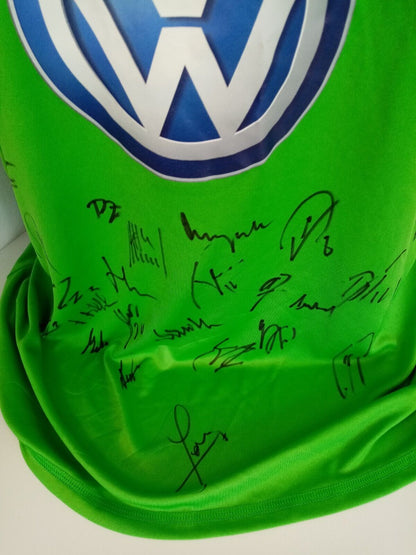 VfL Wolfsburg jersey 2012/2013 team signed wolves autograph adidas bundesliga XL