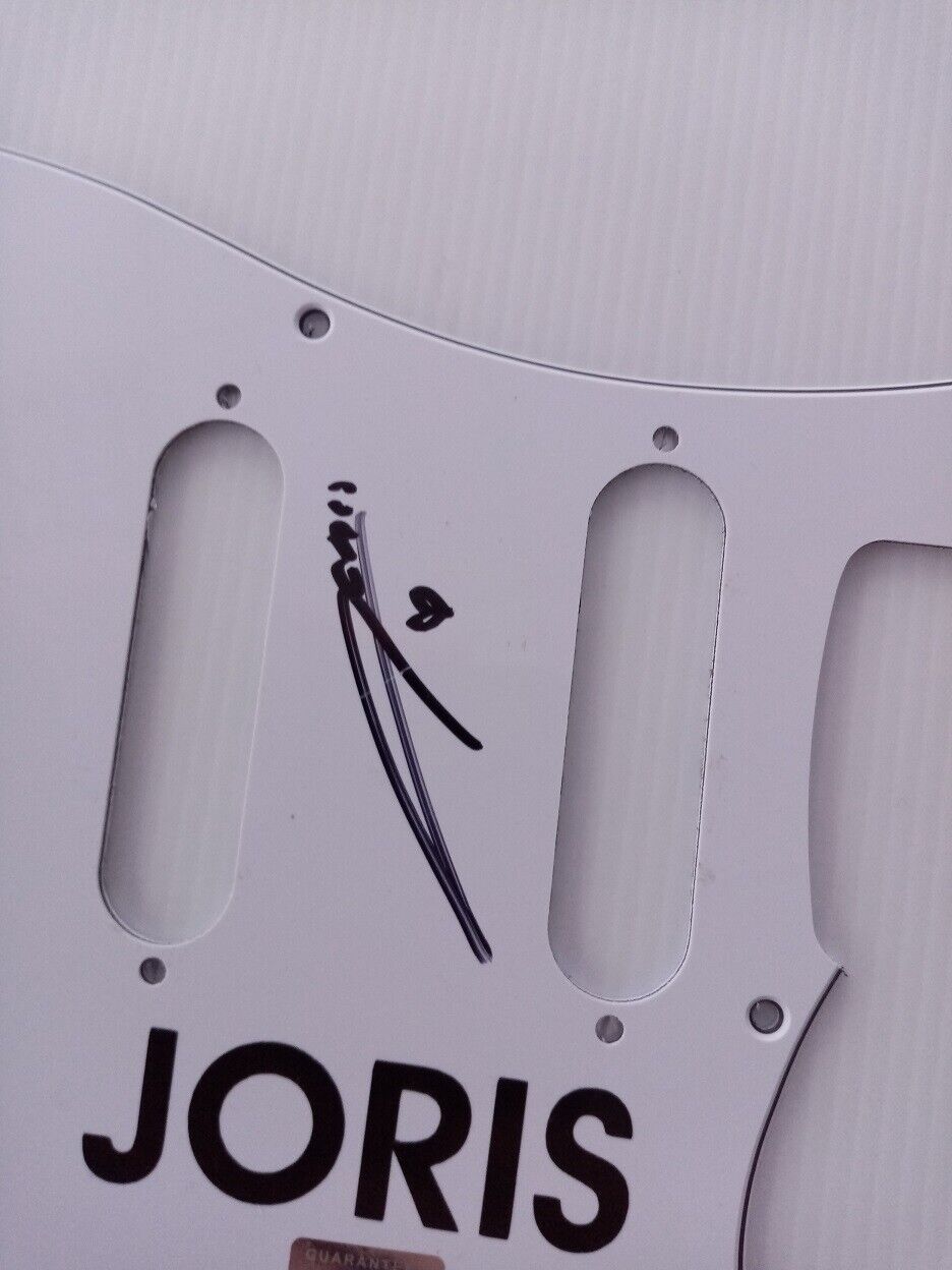 Guitar plate Joris signed music singer charts autograph new guitar