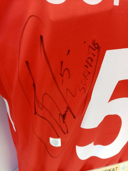 Arsenal London Trikot Sokratis signiert Fußball Autogramm Puma England Neu 176