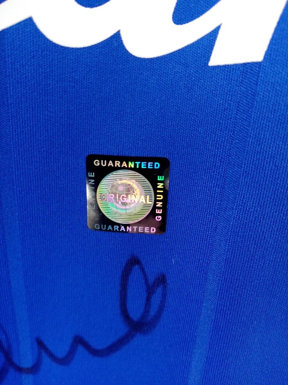 Everton jersey phil neville signed autograph soccer england le coq sportif xl