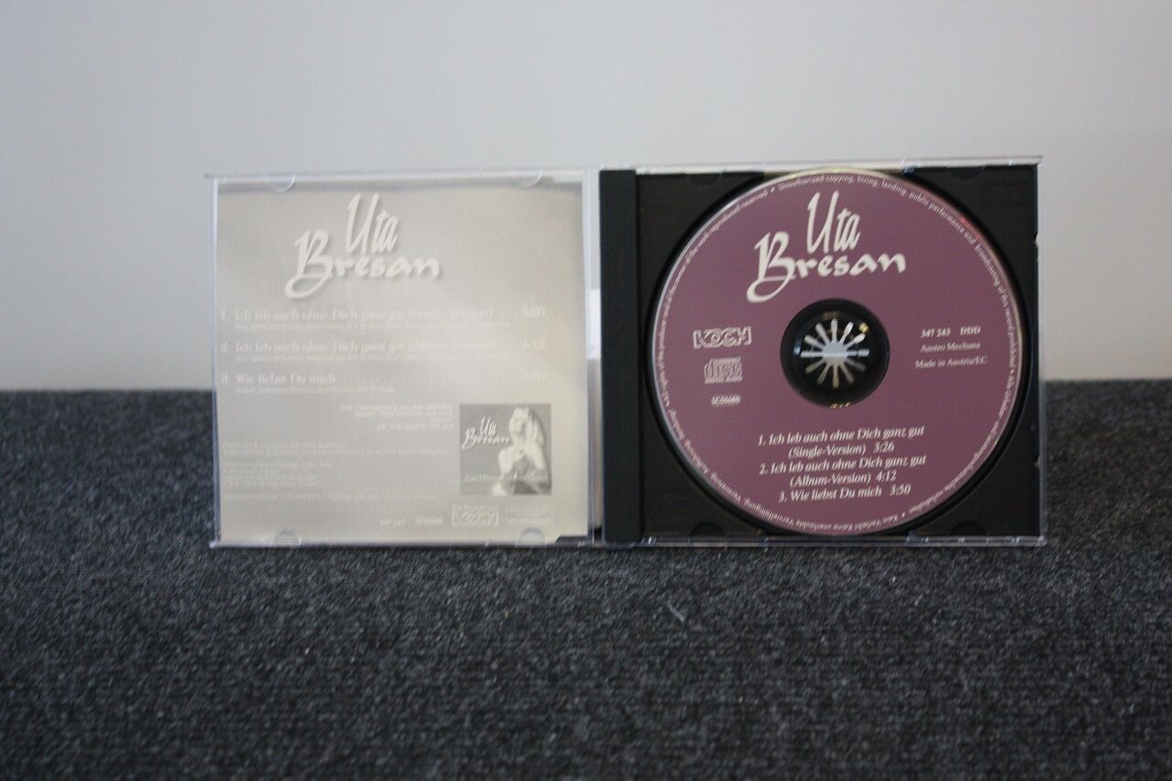 CD, Uta Bresan signiert, Ich leb auch ohne dich ganz gut, Musik, Autogramm, Song
