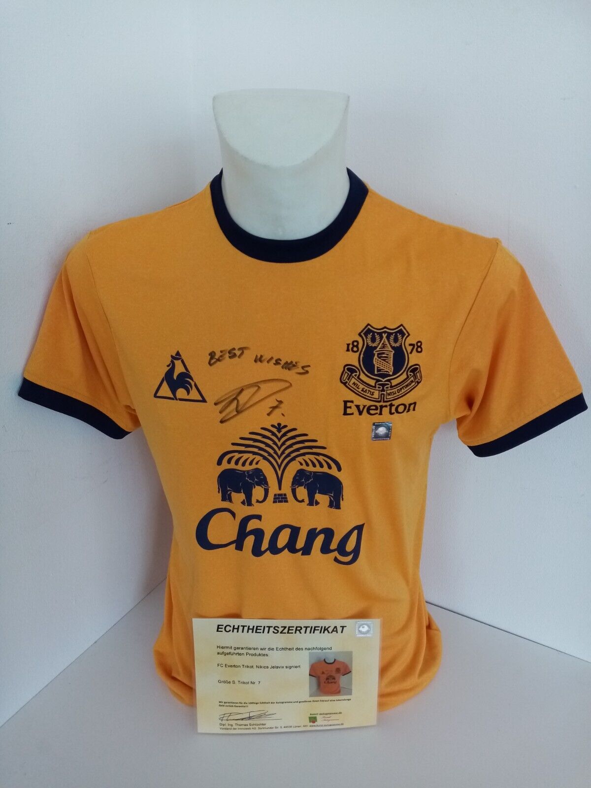 FC Everton jersey jelavic signed autograph football new Croatia England Coa S