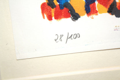 Bernd Schwarzer Original "German-European Picture" No.28 of 100, framed 