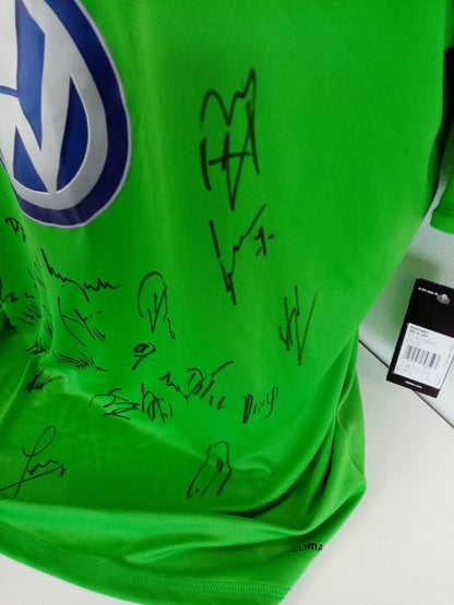 VfL Wolfsburg jersey 2012/2013 team signed wolves autograph adidas bundesliga XL