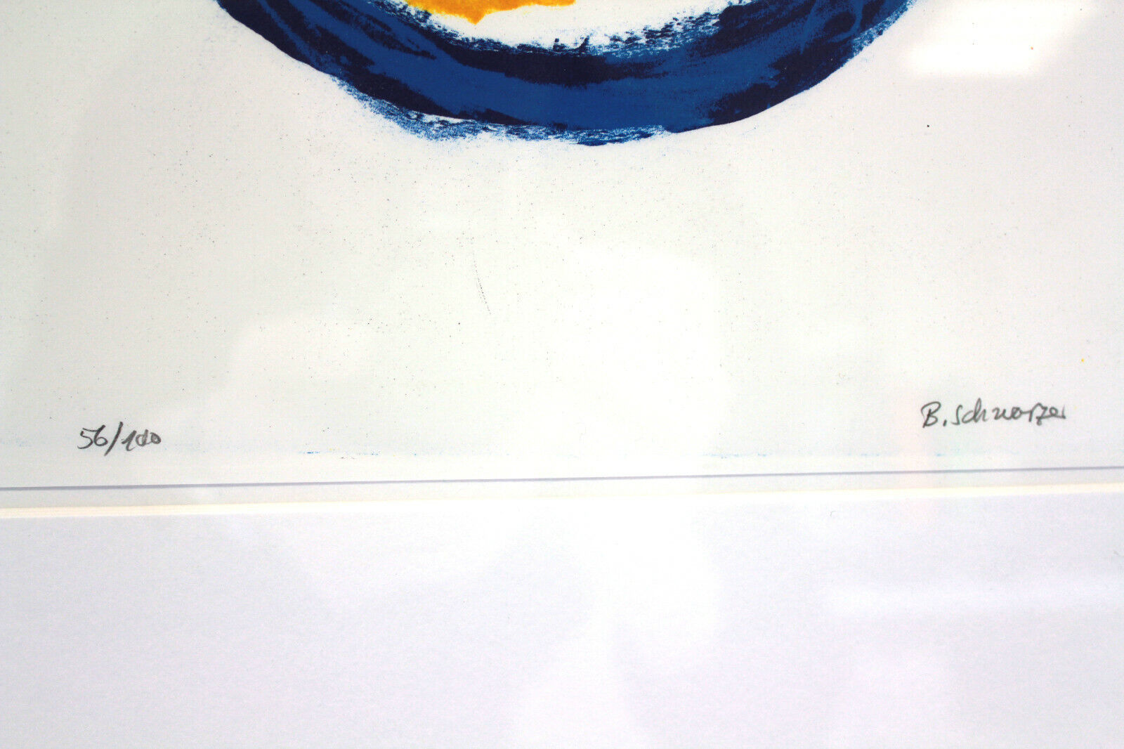 Bernd Schwarzer Handmade original No. 56 of 100, high quality framed