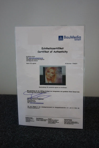 CD, Uta Bresan signed, I live quite well without you, music, autograph, song