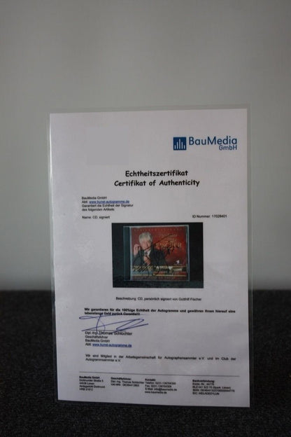 CD, Gotthilf Fischer signiert, 75 Jahre, Jubiläumsausgabe, Autogramm, Musik