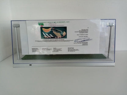 Fußballschuh Sokratis signiert Beleuchtung Griechenland Arsenal Fußball Greece