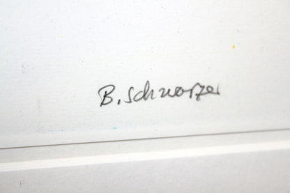 Bernd Schwarzer Handmade original No. 56 of 100, high quality framed